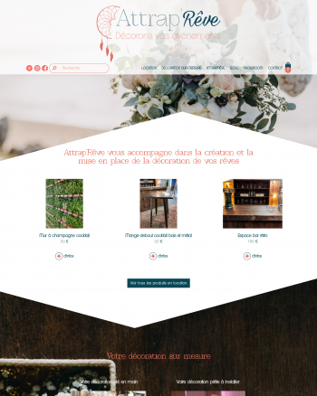 Attrap'rêve : un site réalisé avec Kerfast