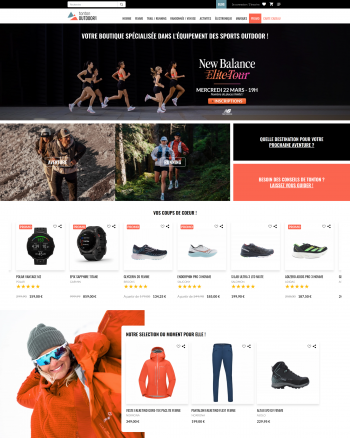 Tonton Outdoor : site e-commerce réalisé avec Kerfast